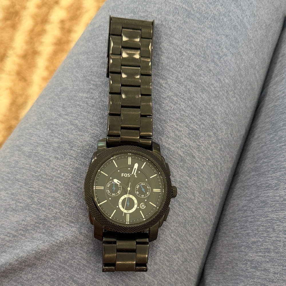 Fossil Black Chronograph Watch